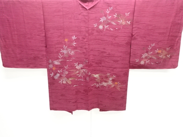 JAPANESE HAORI / WOVEN FLORAL PLANTS